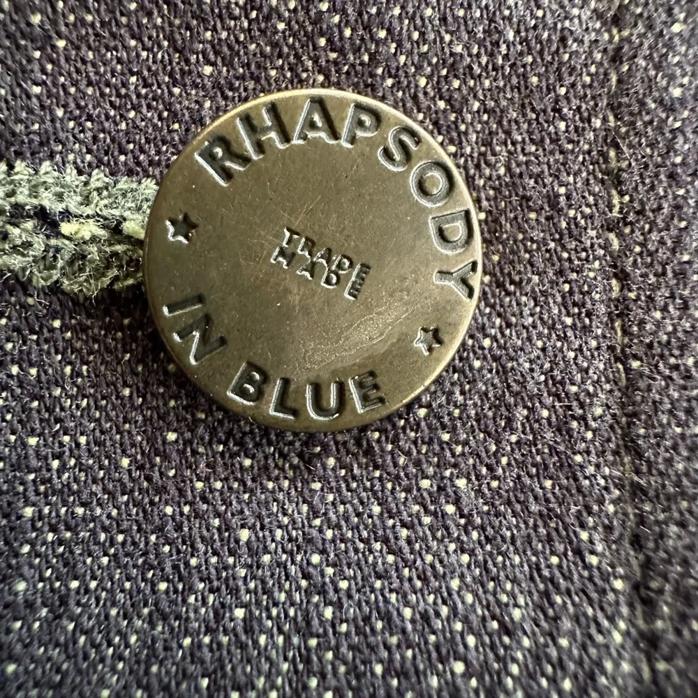 Vintage Carol’s Denims Lightweight Denim Shacket XL Dark Blue Green Vintage - Picture 8 of 12